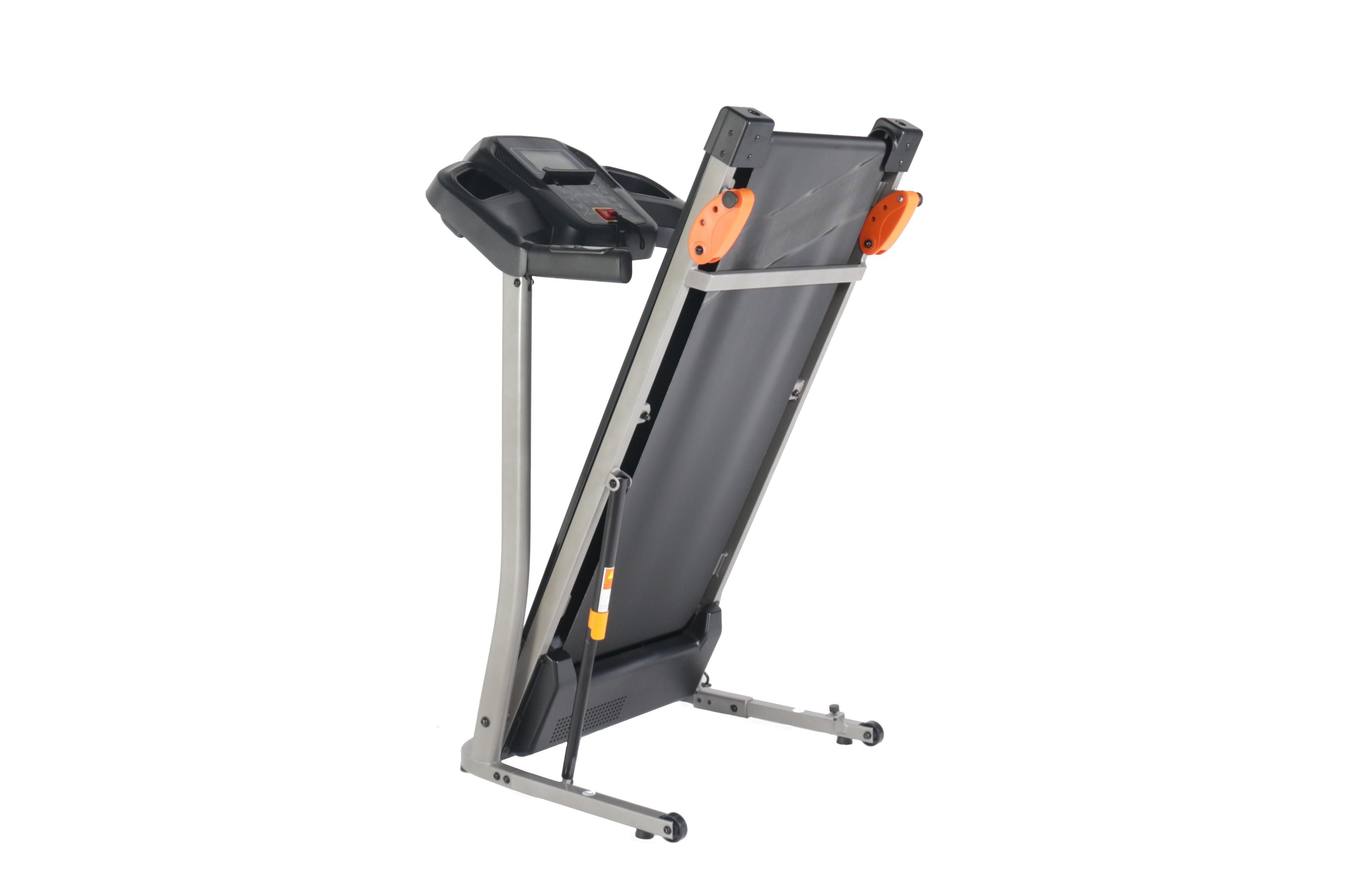 Folding Treadmill 2.5HP 12KM/H, Foldable Home Fitness Equipment with LCD for Walking & Running, Cardio Exercise Machine, 4 Incline Levels, 12 Preset or Adjustable Programs, Bluetooth Connectivity, Bla