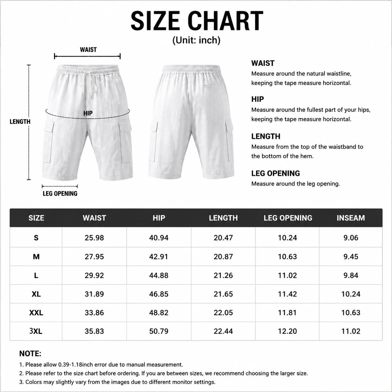 Men’s Linen Cargo Shorts, Lightweight Breathable Casual Shorts with Side Pockets, Elastic Drawstring Waist Utility Shorts for Men, Relaxed Fit Summer Linen Shorts for Beach, Travel, Outdoor Activities, Vacation and Daily Wear