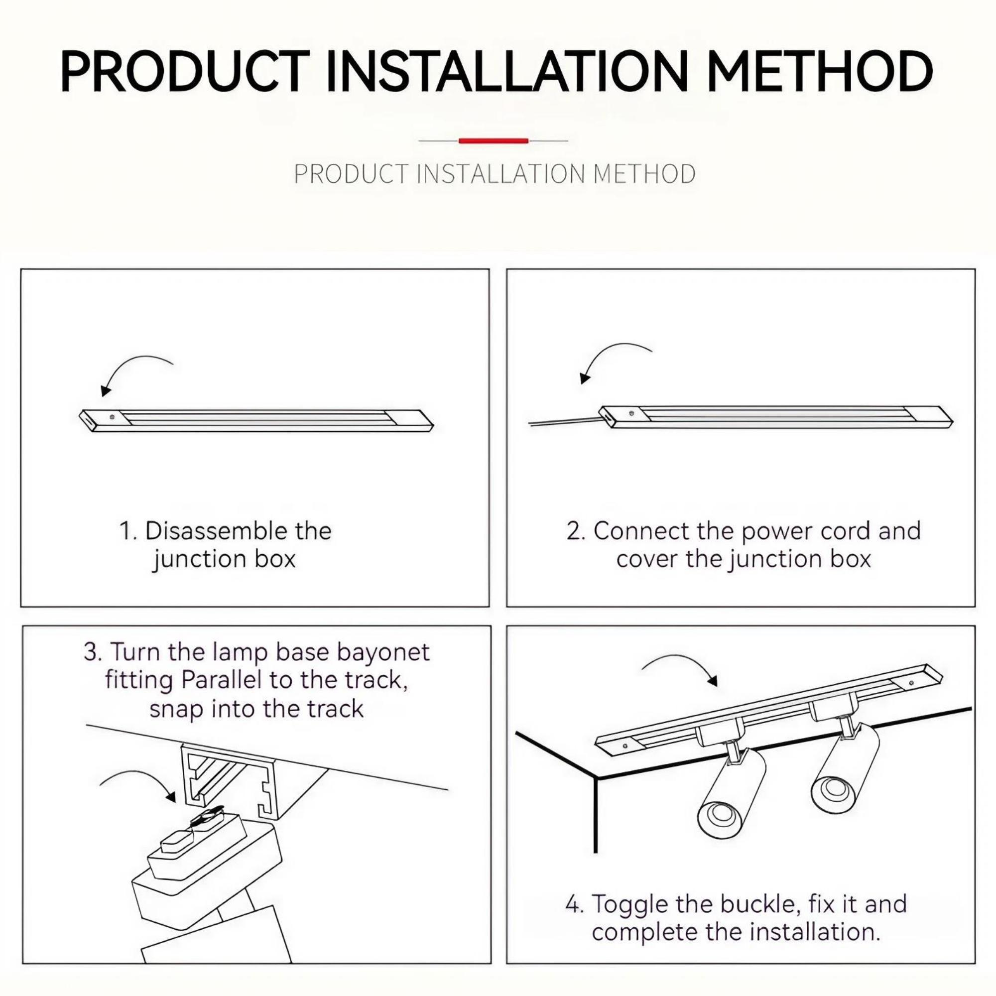 10W Multi-functional Adjustable Focus Track Light, with Adjustable Focus, 360° Rotation, and Adjustable Angle - A Perfect Lighting Solution for Indoor Spaces, Ideal for Home, Office, Commercial Areas, and More