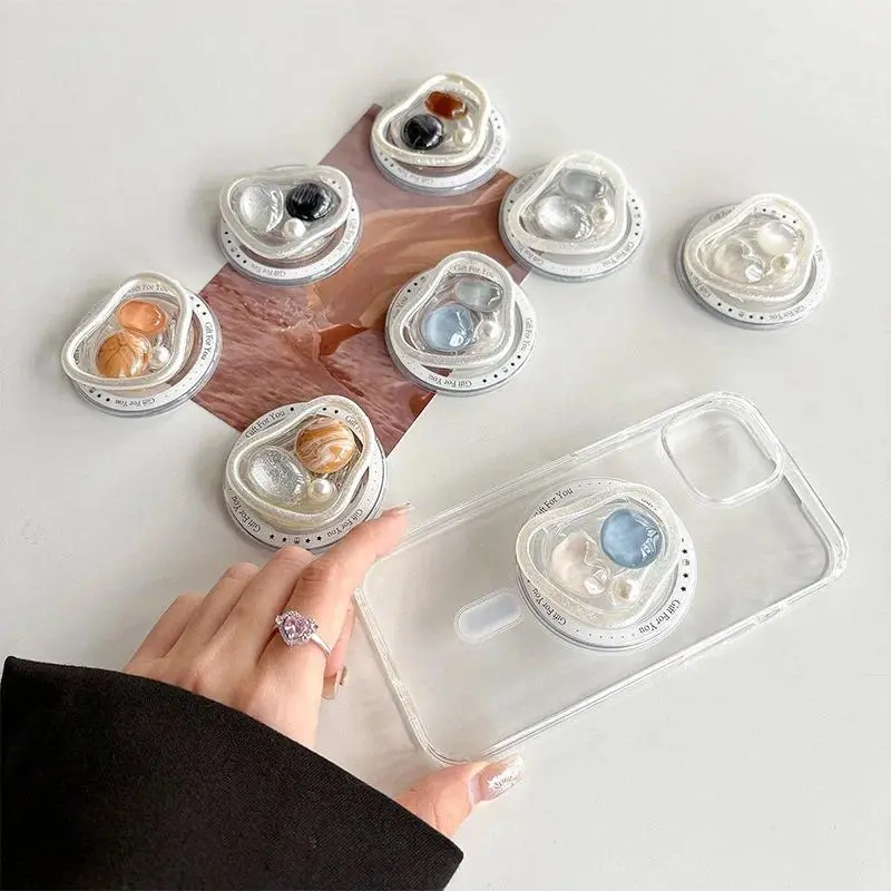 Magnetic Pop Socket Kickstand  Smartphone Ring Holder Handheld Finger Grip Airbag Phone Bracket Detachable Desktop Stand New