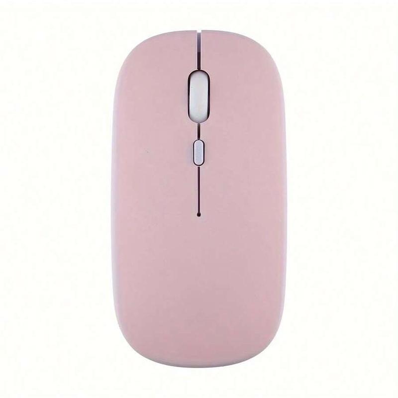 Macaron Color Plastic Wireless Silent Mouse, Universal Wireless Mouse for iPad, Laptop, Android, Windows Tablet, Rechargeable Battery