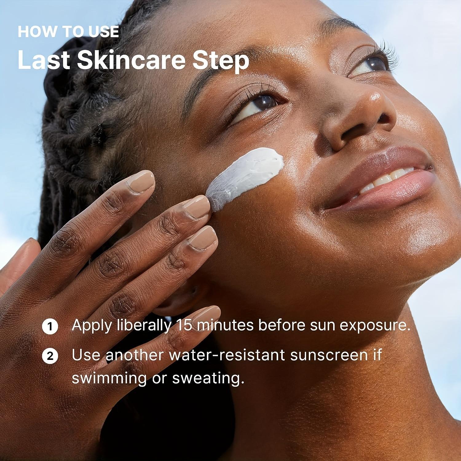 SPF50 Vitamin E Sunscreen 50g | Skin Repair Face Sunblock for Winter | Broad-Spectrum UVA/UVB, No White Cast, Matte Finish | Christmas Holiday Travel & Party-Ready Glow