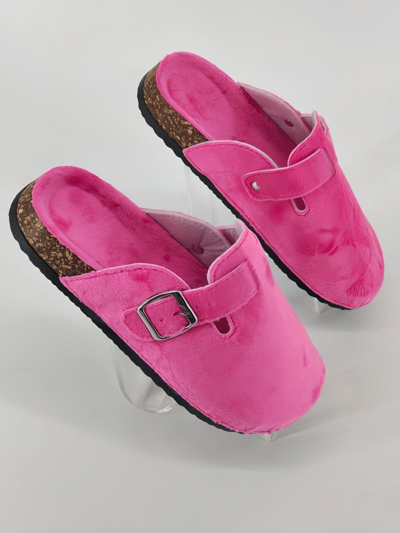 Women's Fashion New Open Toe Slip-On Sandals, Comfortable Single Buckle Design, Casual Outdoor & Indoor Wear, Simple Flat Shoes