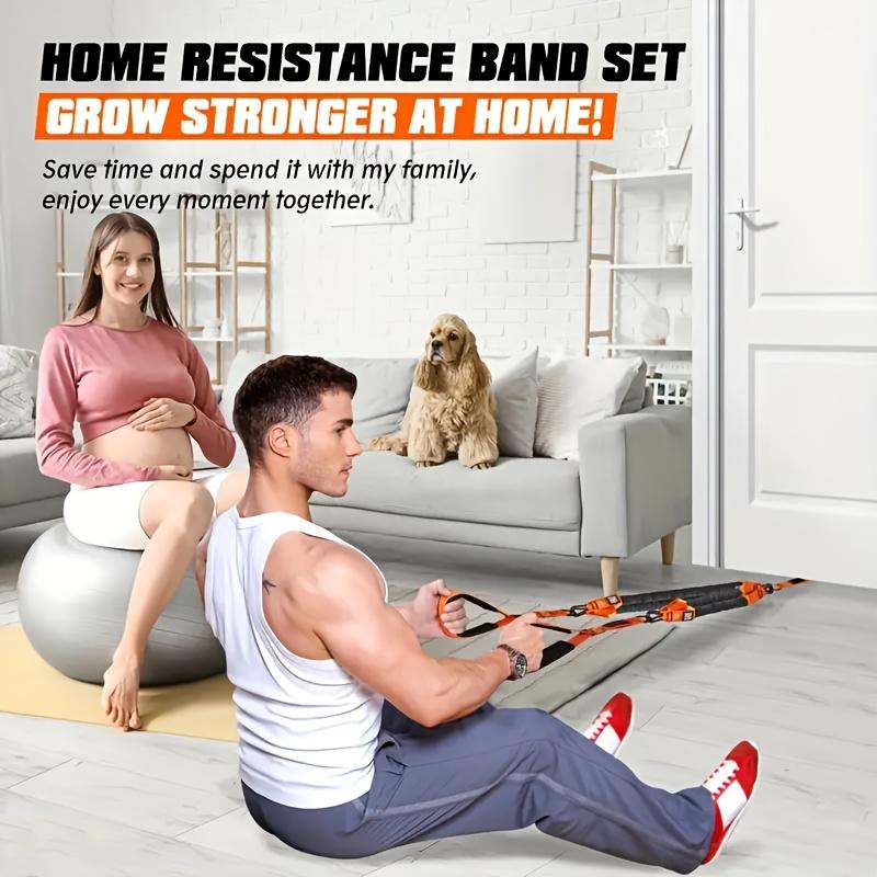 Home Fitness Equipment, Resistance Bands for Triceps, Back, Arms, Abdominal Muscles, Shoulder Exercises, Door Anchor Included
