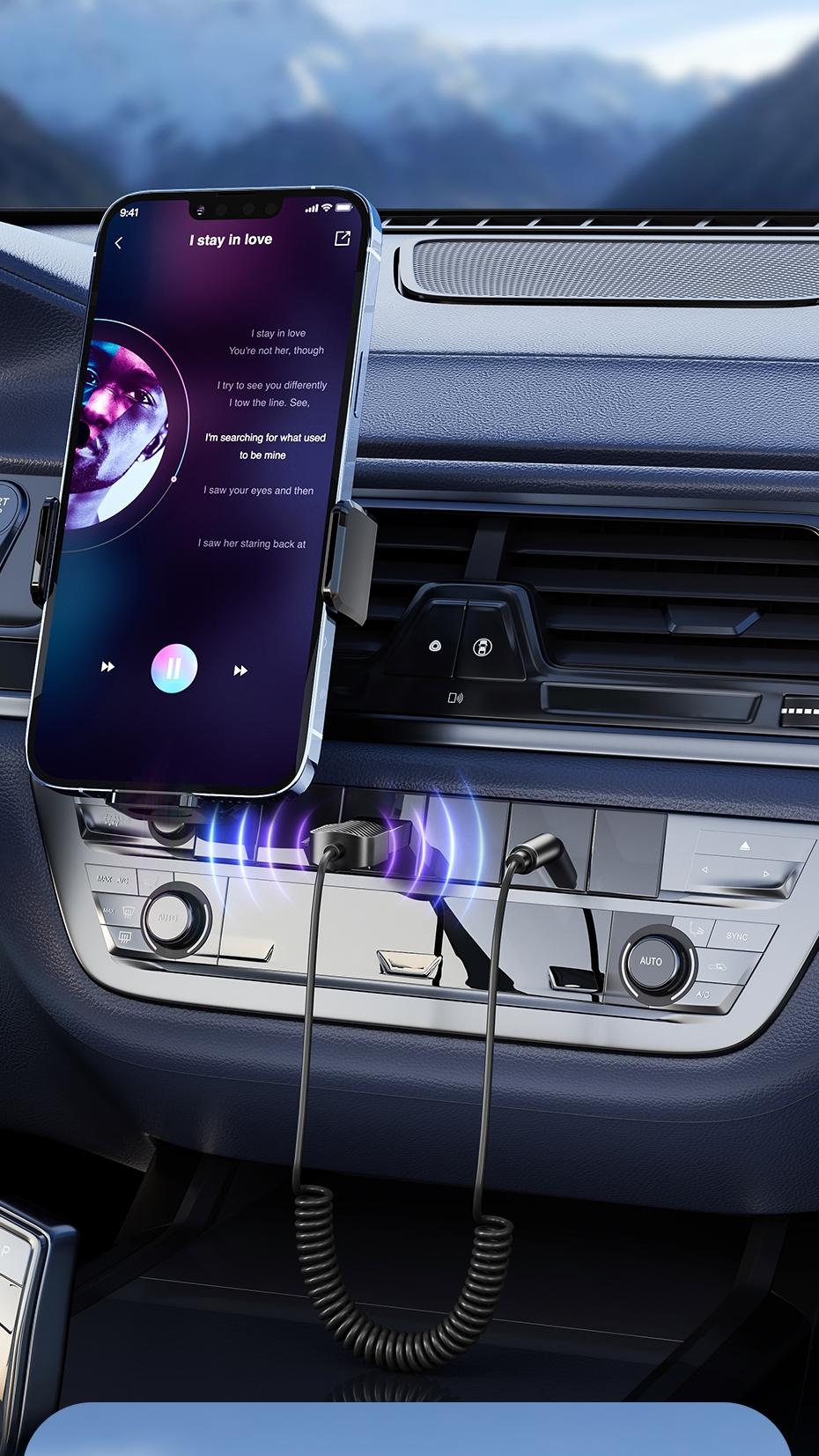 Toocki Wireless Audio Receiver Adapter, Bluetooth-compatible 5.4 Aux USB to 3.5mm, Hands-Free Mic, Car Audio Jack, Mono Output, 3.5w Power Consumption