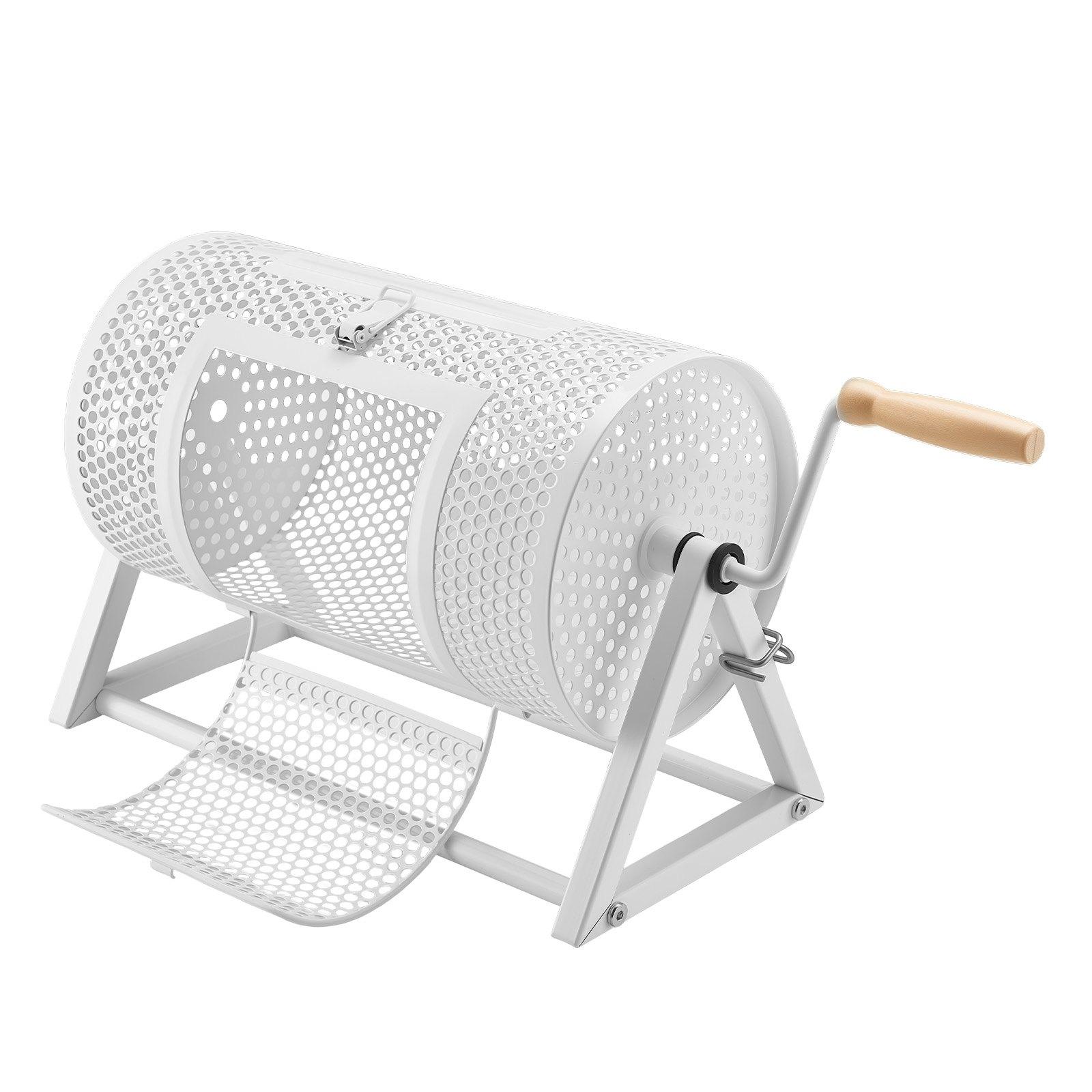 VEVOR Raffle Ticket Spinner, 11.6" x 6.6" Holds 2500 Tickets or 100 Ping Pong Balls, Raffle Drum Lottery Spinning Cage with Reinforced Handle, Stable Triangular Stand, for Events and Gatherings, Whit VEVOR Raffle Ticket Spinner, 11.6" x 6.6" Holds 2500 Tickets or 100 Ping Pong Balls, Raffle Drum Lottery Spinning Cage with Reinforced Handle, Stable Triangular Stand, for Events and Gatherings, Whit