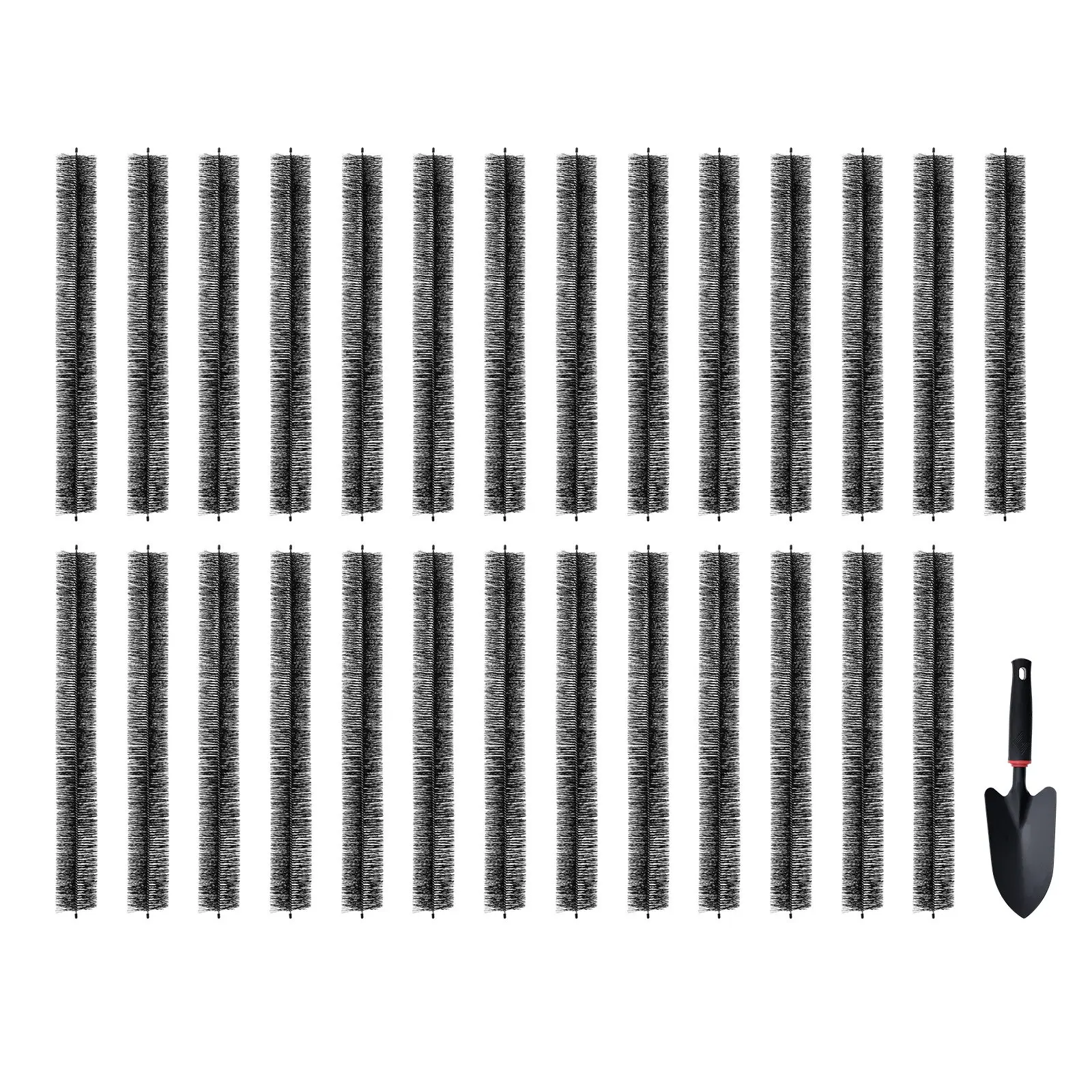 VEVOR Gutter Brush, 27-Pack Ground-Level Cleaning Tool with 80ft Length & 4.33in Diameter, Leaf Guard for 5in Roof Channels, Easy Leaf & Debris Remover