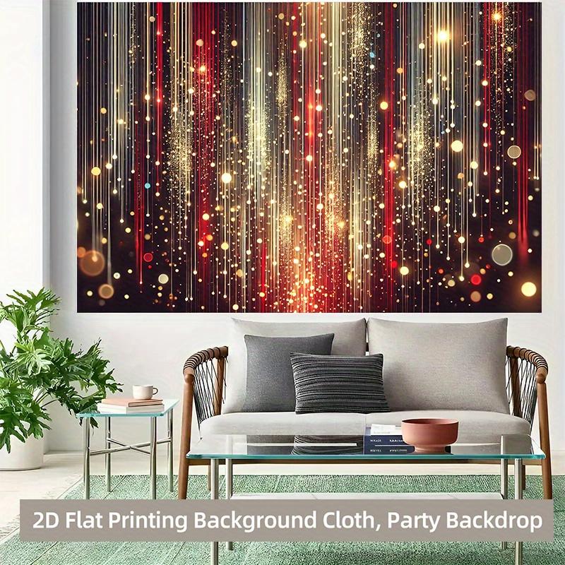 2D Flat Banner 1pc, Flashing Light Polyester Background, Durable Fabric, Ideal for Photography, Live Streaming, Weddings, Indoor/outdoor Decor
