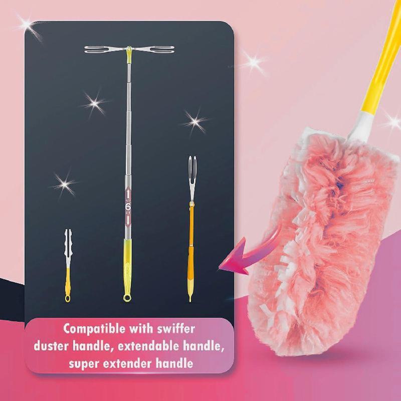 Duster Set, 1 Set Duster with Replacement Head & Handle, Household Cleaning Tool for Home Car Office Dormitory Kitchen Bathroom Cleaning Supply, Home Cleaning Products