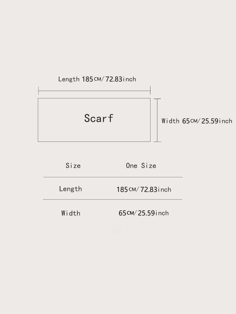 Women's Elegant Patchwork Scarf, Casual Soft Scarf, Soft Comfortable Fashion Shawl for Fall & Winter, Warm Fitted Design, Stylish Ladies Accessory