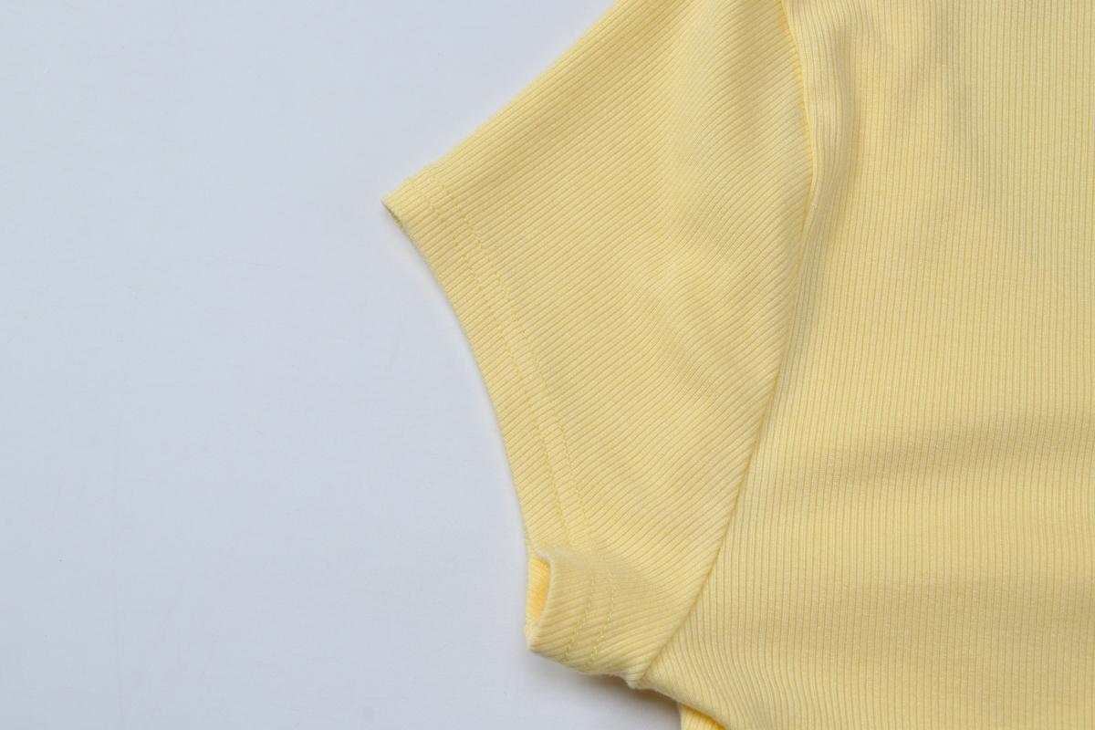 Women's Basic Solid Color V-Neck Short Sleeve T-Shirt, Daily Casual Elegant Plain Slim Fit Tees, Crop Tops for Ladies, Summer Fashion Clothes for Party, Club, Date and Holiday Wear