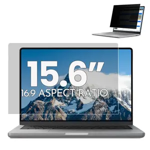 Privacy Screen Protector Film for 15.6 Inch Laptop, Anti-Glare Matte Finish, Scratch-Resistant, Reusable Dual-Sided, Fits Hp Dell