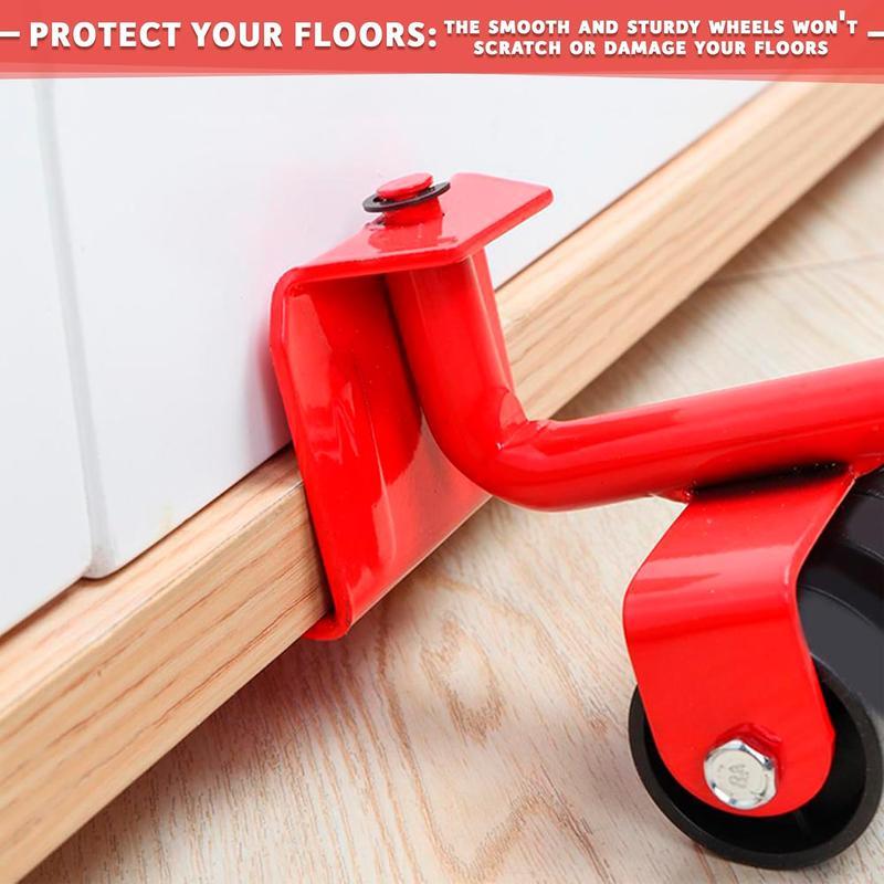 Heavy Duty Furniture Mover and Lifter Set 600 Lbs Capacity with 360° Rotation Wheels for Sofa Refrigerator Cabinet Moving Doesn't Scratch Floors Easy to Use Heavy Duty Furniture Mover and Lifter Set 600 Lbs Capacity with 360° Rotation Wheels for Sofa Refrigerator Cabinet Moving Doesn't Scratch Floors Easy to Use