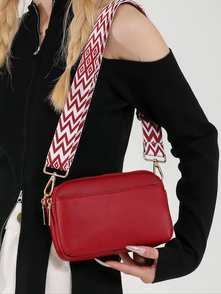 Outfits  Elegant Temperament Plain Color Square, Vintage Trendy Crossbody Bag with Adjustable Strap, Fashionable Crossbody Bag for Daily Use, Cross Body Bags