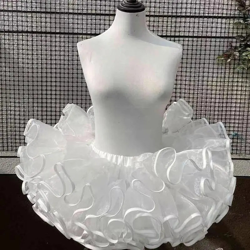 2026 New hot item Adjustable Waist Lolita Super Stuffed Petticoat up to 106cm Boneless Violent Skirt Support Soft Yarn Short Duck Butt Japan