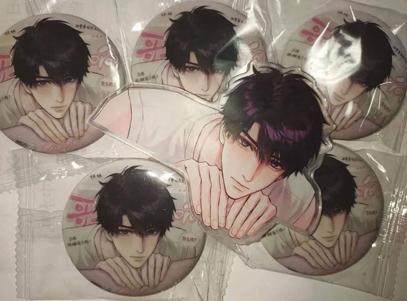 Game Love And Deepspace Caleb Cosplay Brooch Tinplate Badge Lapel Pins Bag Accessories Decoration Ornament Props