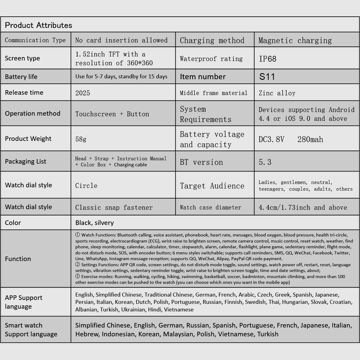 Men's and women's smart watch, HD AMOLED touch screen, compatible with Android and iOS systems, AI voice assistant, Bluetooth call answering, heart rate monitoring, fitness tracker, over 100 sports modes, multiple watch straps set, couples' watch.