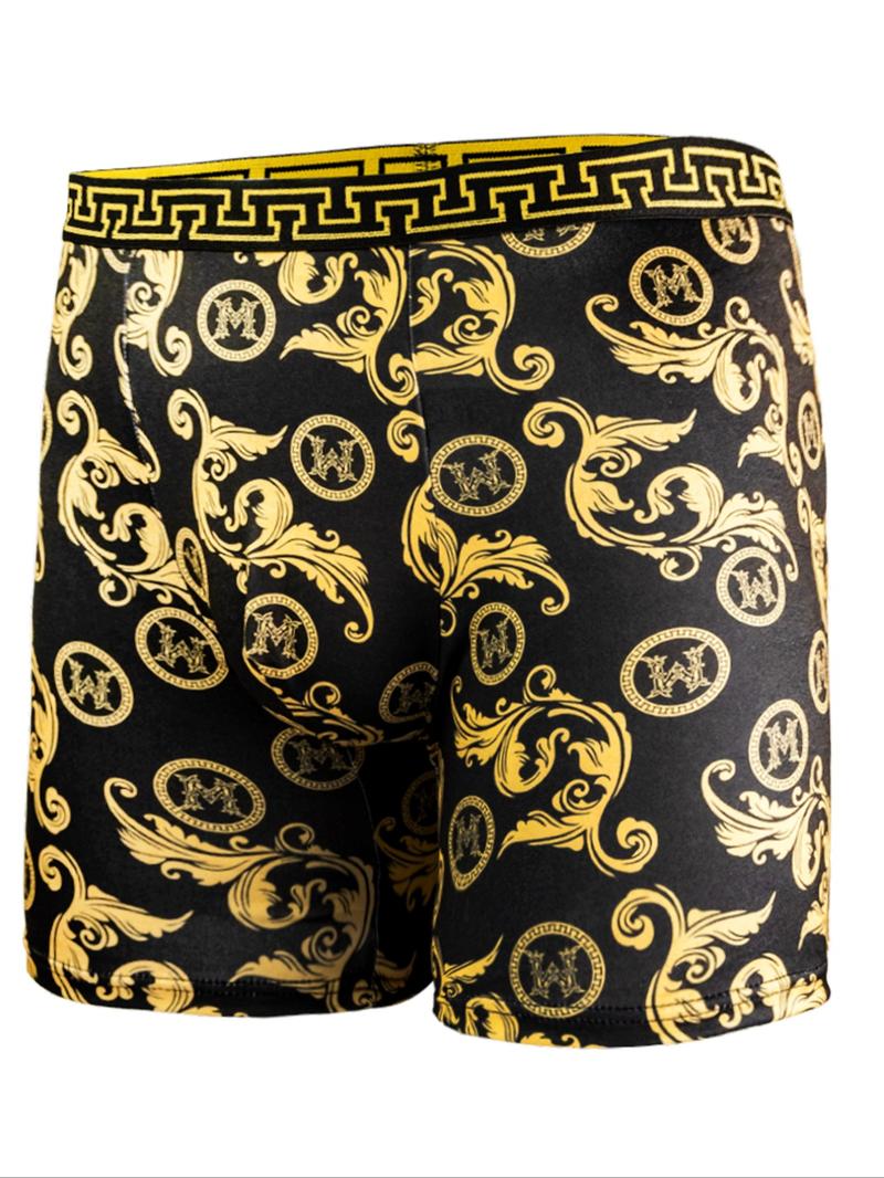 Men's Long Briefs, Comfortable High Elasticity Sportswear, Casual Fitted Underwear for All Seasons, Cycling Shorts, Sports Fitness Underwear