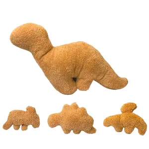 Dinosaur & Chicken Plush Toy Set, 4-Piece Soft Cartoon Hug Toys, 45cm/17.72 Inches, Perfect Gift for Birthday Easter Valentine's Day