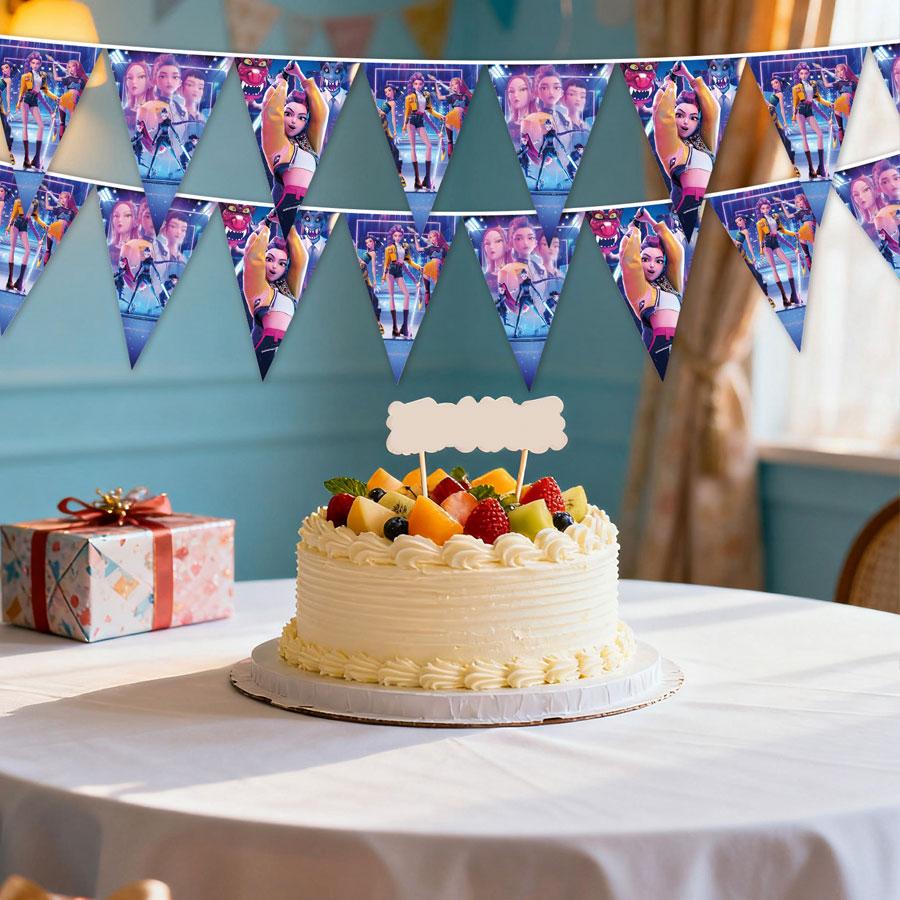 Huntress Theme Party Decor Set, Pull Flags, Hanging Banners, Triangle Flags, Christmas Party Supplies, Atmosphere Maker, Back-To-School Decoration, Decorative Banner