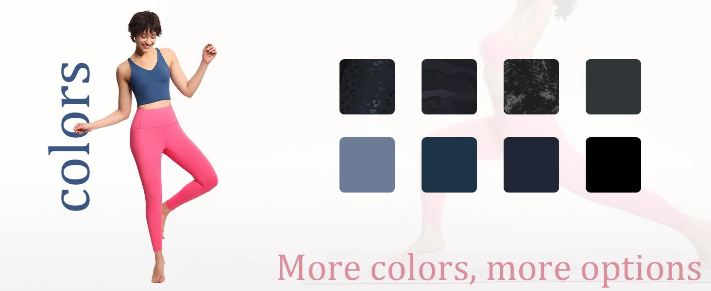 THE GYM PEOPLE Tummy Control Workout Leggings High Waist Athletic Yoga Pants for Women Running