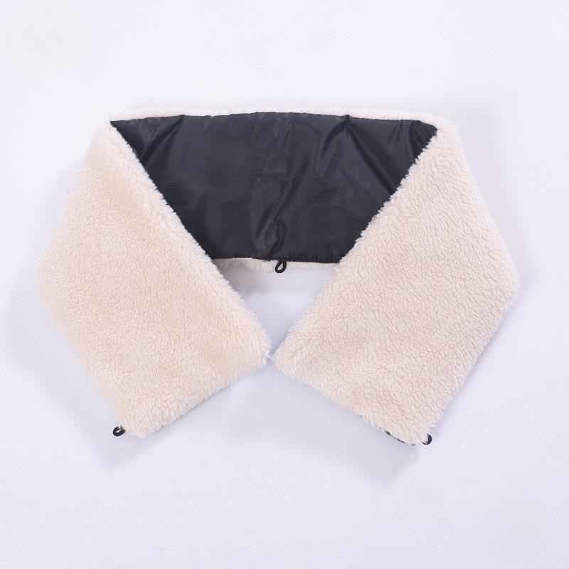 Anti-dirty collar lamb fur collar universal fake collar anti-dirty stand-up collar furry collar down jacket protective collar detachable