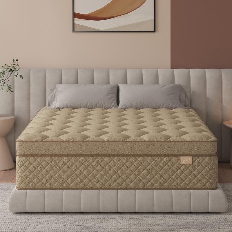 14/12 Inch Twin Full Queen King Size Mattress in a Box,Memory Foam Hybrid Mattress with Individual Pocket Spring for Motion Isolation & Silent Sleep&Lumbar Support & Pressure Relief,Medium Firm