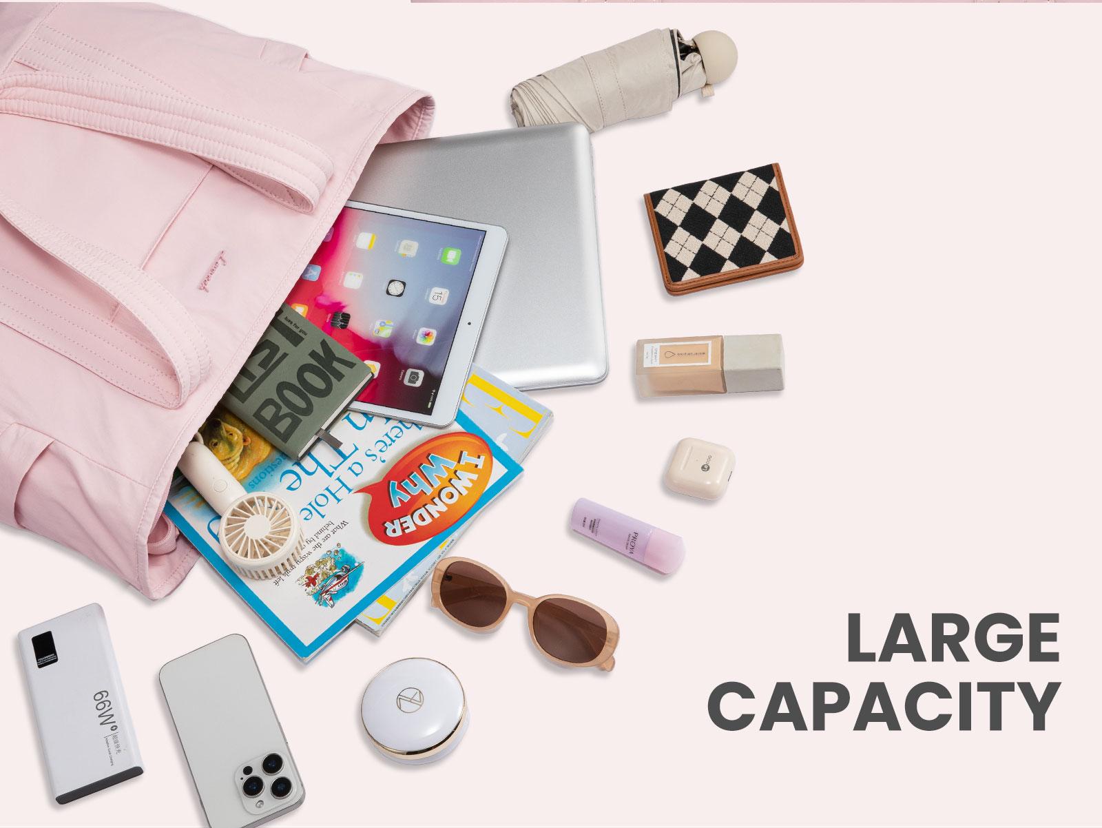 LOVEVOOK 15.6& 17.3 Inch Laptop Tote Bag for Women, Waterproof Gym Tote Bag for Women with Yoga Mat Strap,Travel Tote Bags for Women,Suitable for Work, School, Travel, Fitness, and Daily Life