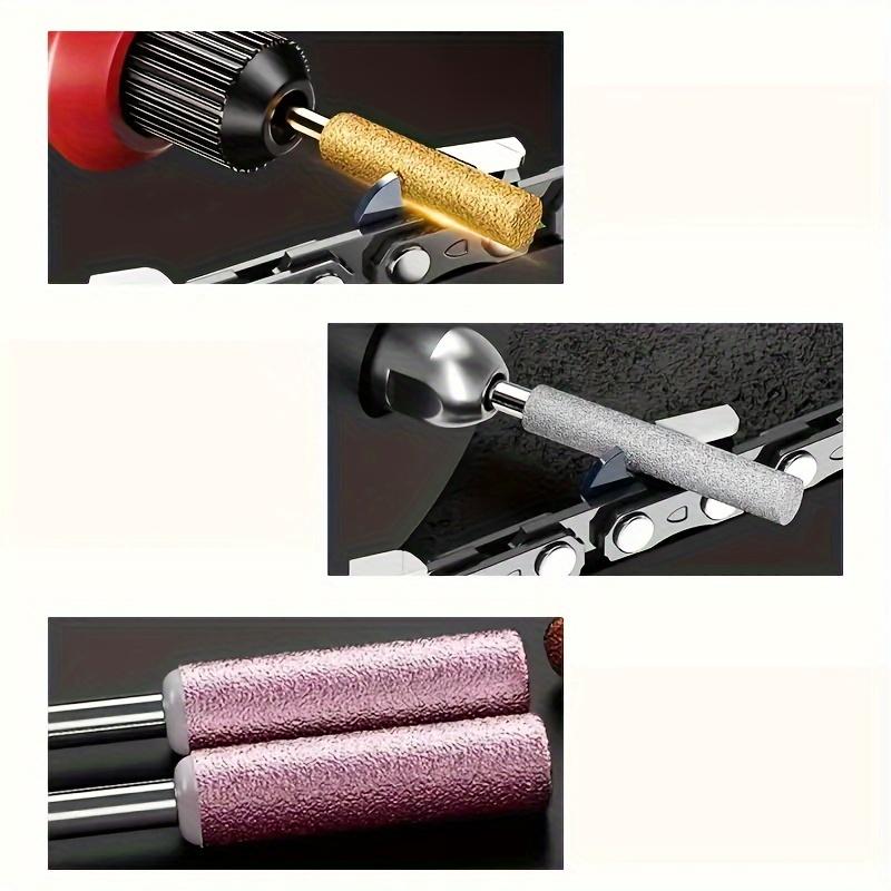 10-Piece Chainsaw Sharpening Stone File Set - Professional Chain Carving Grinding Tools, Durable & Portable Essential for Woodworking Repairs