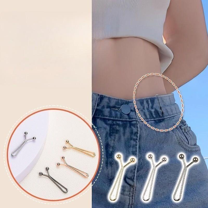 4pcs U-Type Clothing Adjustment Clips, Easy-To-Use Waist Tightener, Perfect for Jeans, Casual Pants, Dresses, Compact and Portable