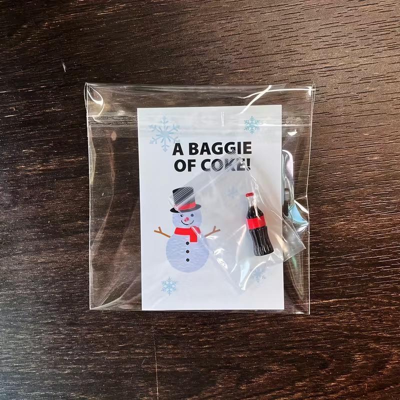 3-Pack Funny Prank Gifts, Small Bag Cola, Christmas Sock Filler, Single Party Favor, Holiday Gift, Fake Drug Prop, Santa Secret Gift