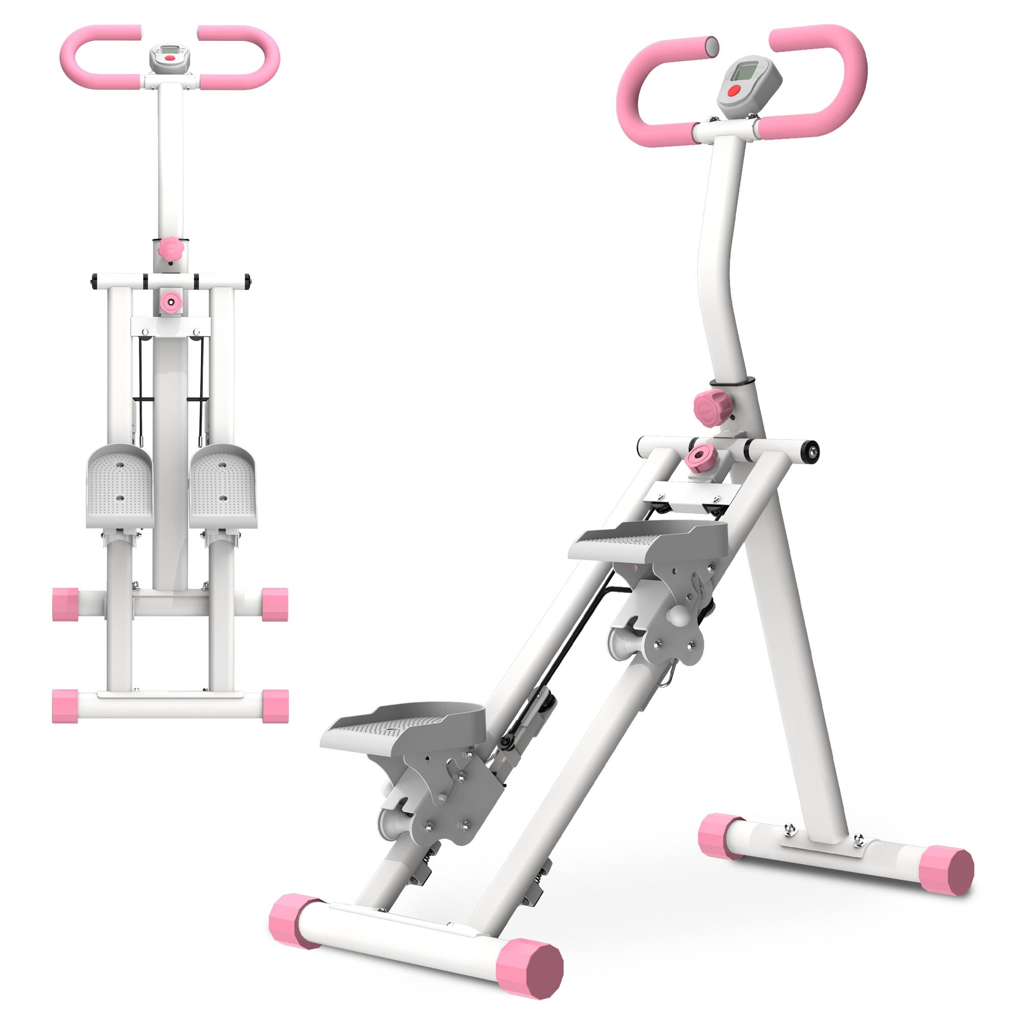 【KINMAC】330lbs Stair Stepper Climber Machine with Adjustable Resistance & Handlebar - Upgrade Vertical Climber Workout Machine for Full-Body Exercise Climber Fitness Equipment with Stable Frame 196N 3Level