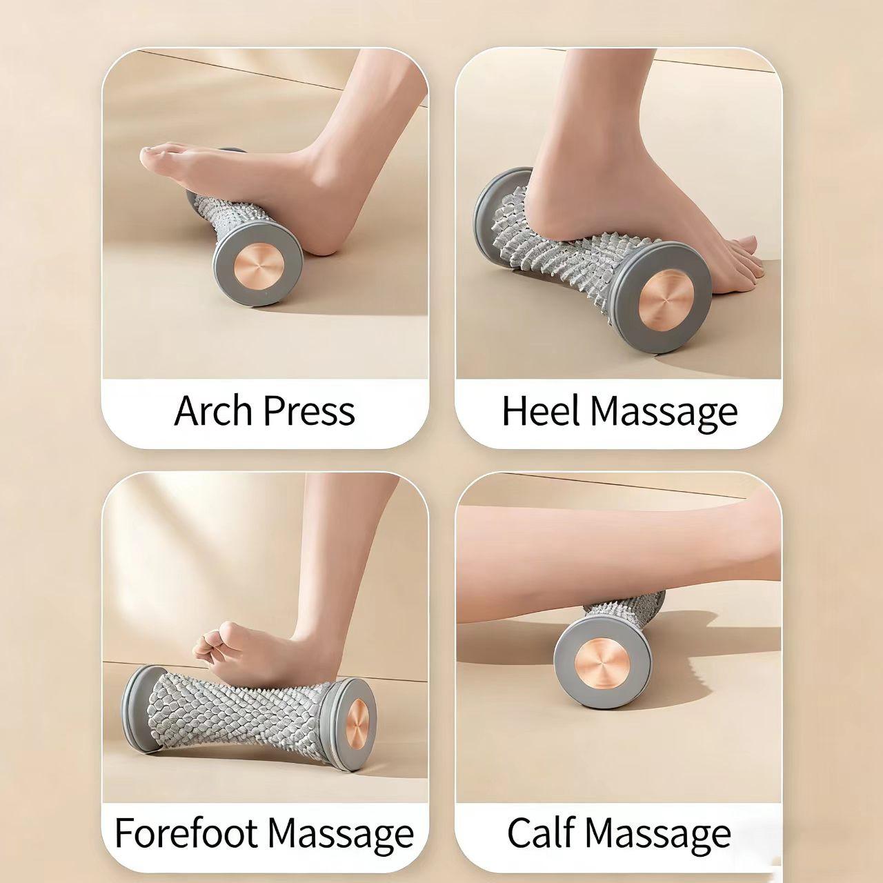 Foot Fascia Roller, Foot Massager, Yoga, Muscle Relaxer, Arch Trainer, Comfortable Exercise Wheel, Home Foot Care, Flat Feet Relief