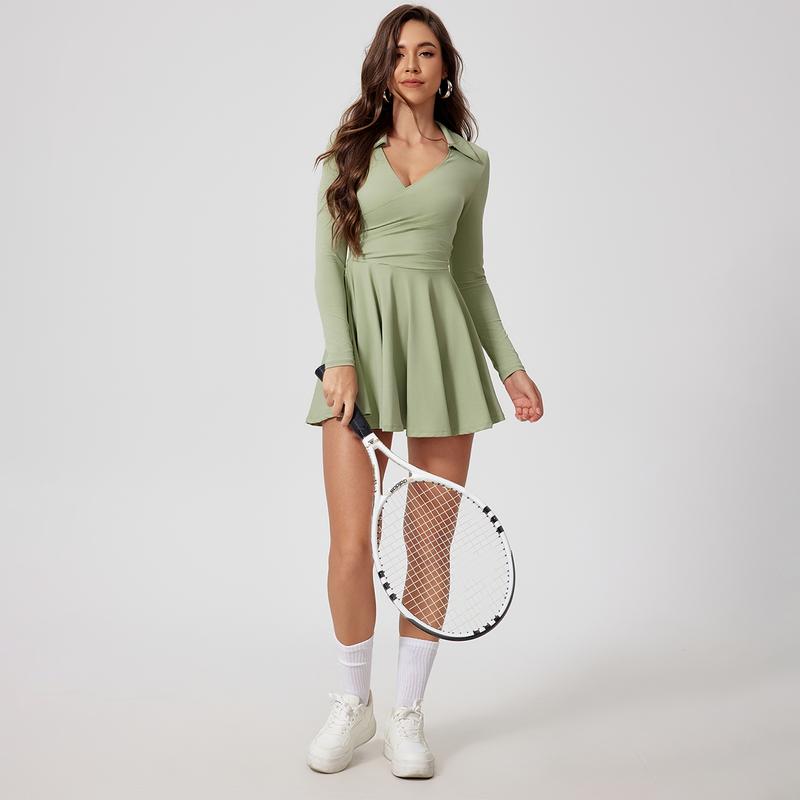 MASKERT Women's High Elasticity Tank Top Yoga Dress for Fitness Commuting Comfortable Skin Friendly Stretchy Activewear