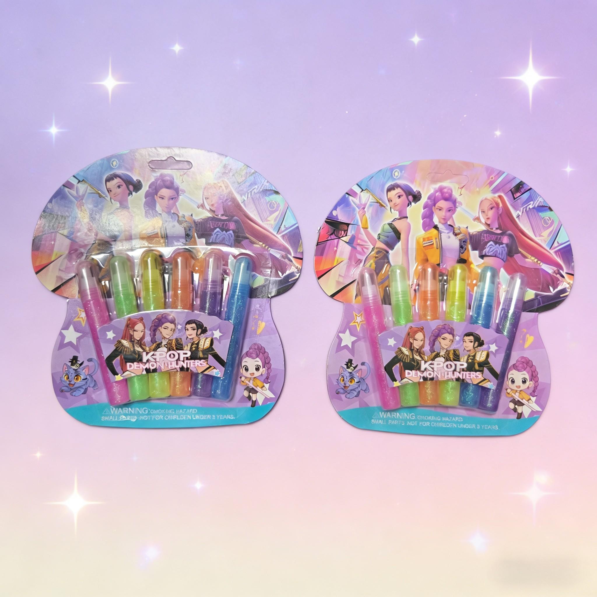 Six Color Gold Glitter Gel Silver Flash Glue Paper Craft DIY Handmade Pearl Gold Powder Pen Accessories, Creative Art Supplies