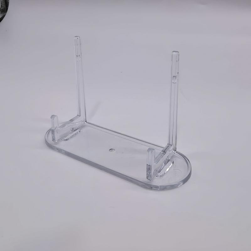 12-Piece Card Badge Display Storage Rack, Transparent Stand Desktop Organizer, Business Card Holder, Poker Deck Rack, Room Decoration Gift