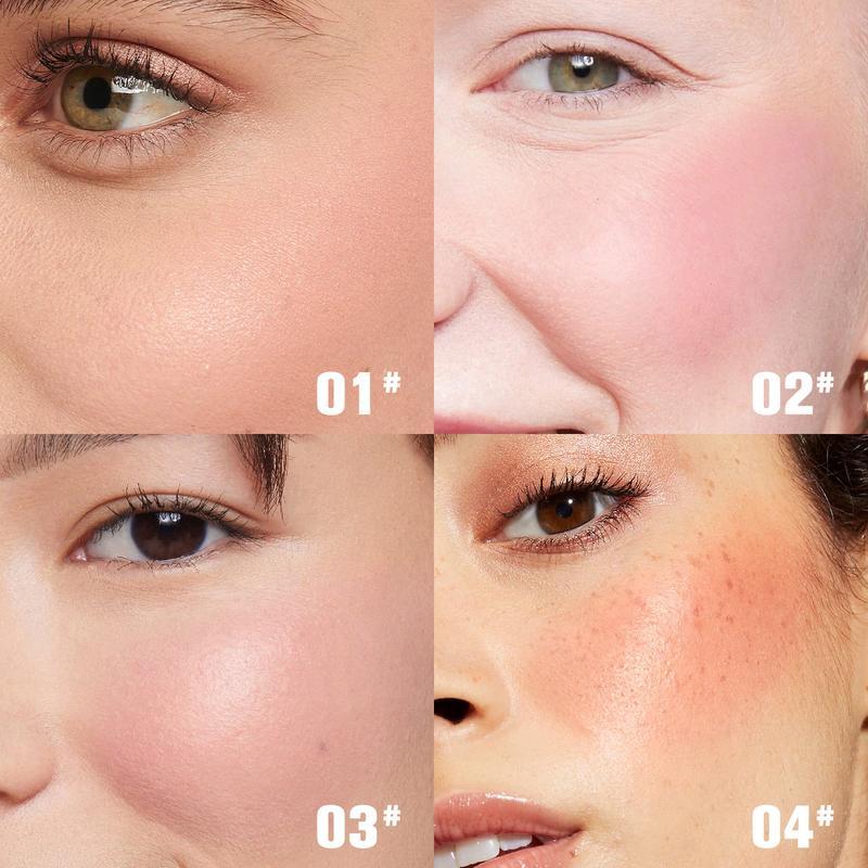 PHOFAY Glow Blush Cosmetic Soft Pinch Glitter Powder Blush, powder blush Makeup peach, Autumn Gifts Silky Blend