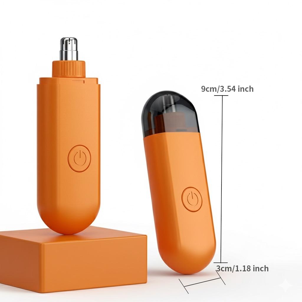 USB Rechargeable Painless Electric Nose Hair High Quality Trimmer - 3-in-1 Eyebrow & Facial Hair Clipper, Waterproof Easy-Clean Grooming Tool for Men & Women