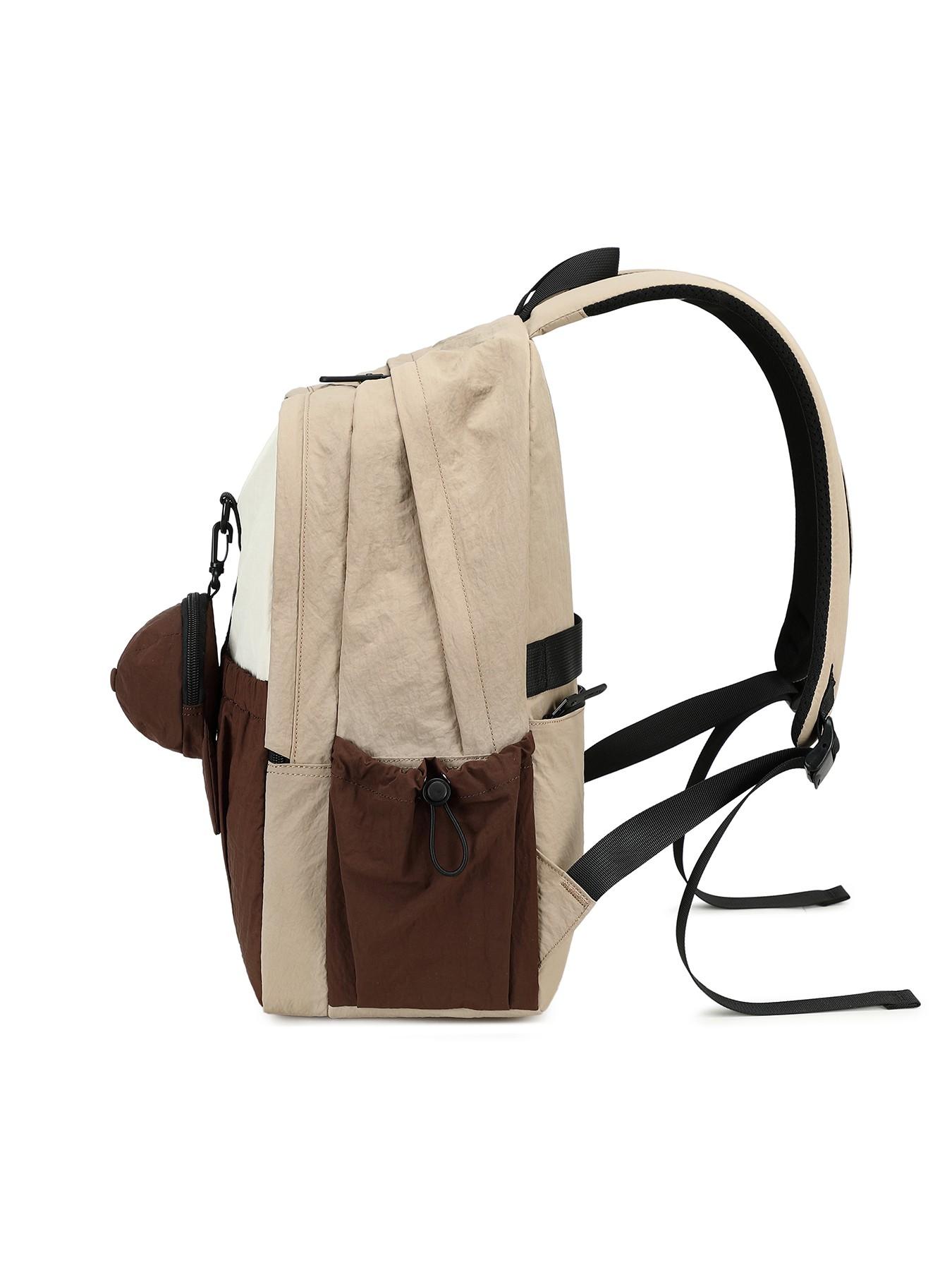 Unisex Casual Commuter Backpack, Waterproof Large Capacity Lightweight Shoulder Bag, Simple Design for Students and Daily Use