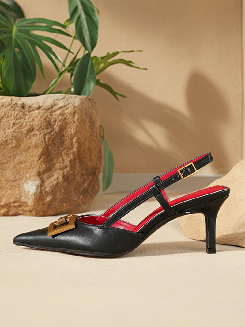 Women's Elegant Heeled Sandals, Fashion Pointed Toe High Heel Sandals, Versatile Shoes for Daily Wear, Elegant Classy Sandals