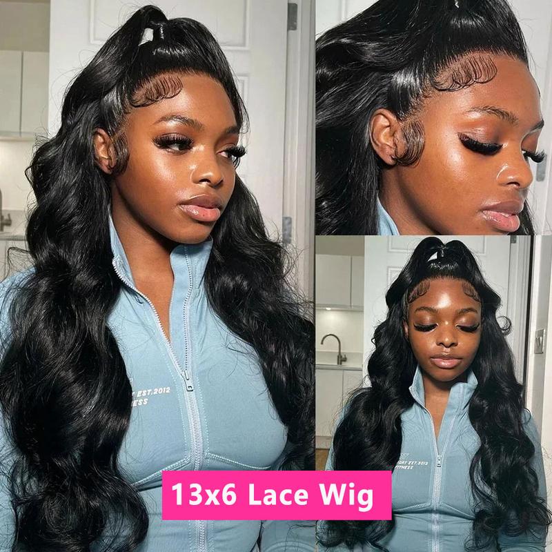 Bling Hair 13x6 13x4 HD Lace Front Real Brazilian Hair Wigs Long Water Wave 4x4 Transparent Lace Frontal Wig 180 Density Long Wavw Lace Closure Wig For Black Women