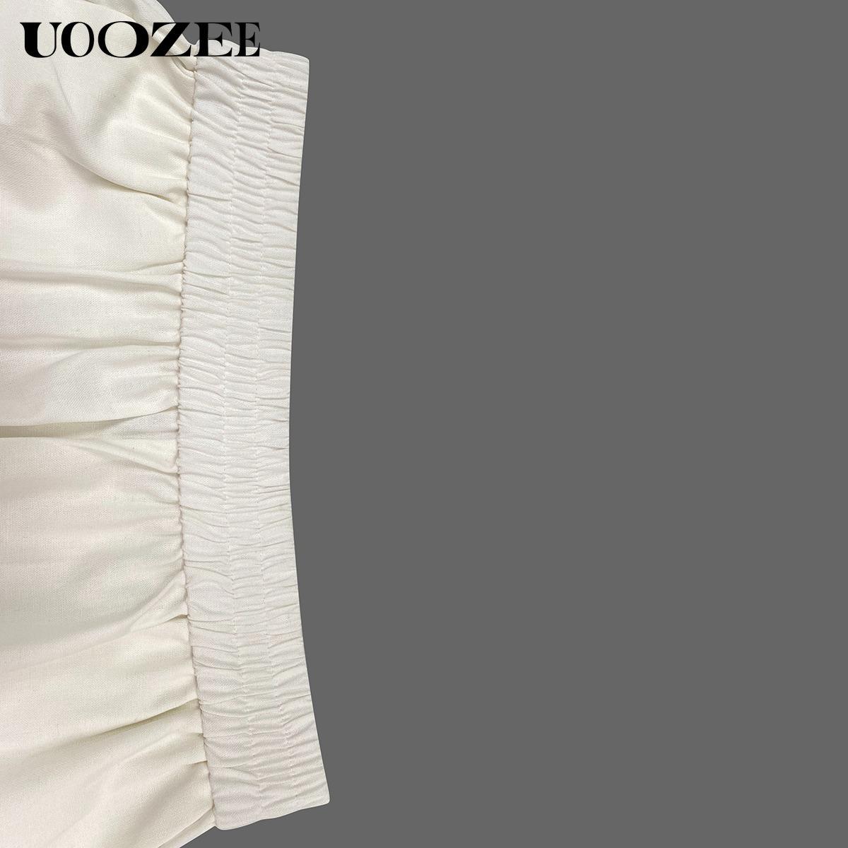 Solid Color Elasticity Wide Leg Sleeveless Round-Neck Two Pieces Set Pants Set