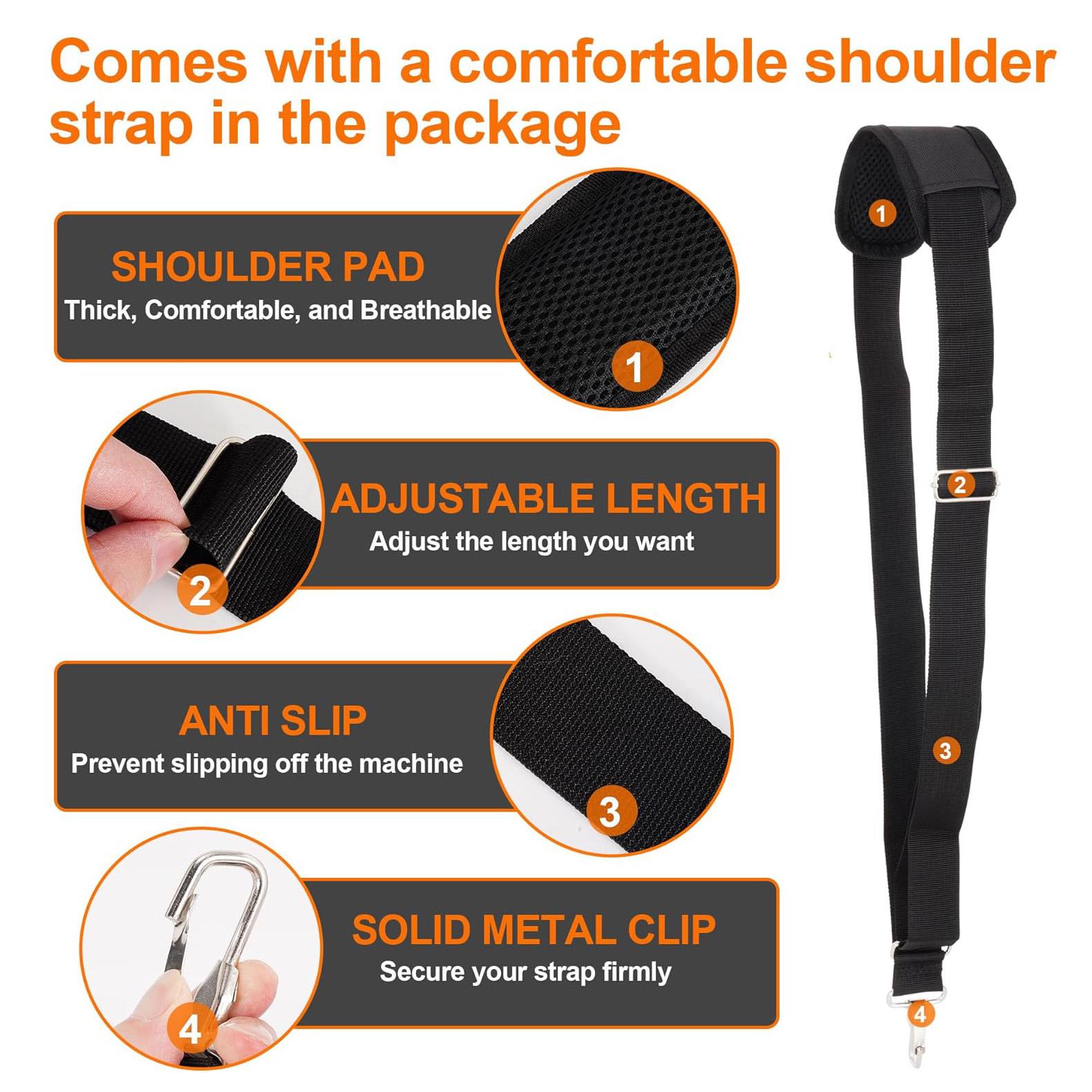 Weed Eater Handle Extension, String Trimmer Grip Back Saver with Shoulder Strap Harness, Universal Weedeater Attachments for Lawn Care, Landscaping, Yard Trimming Edging, Grass Trimmer Accessories