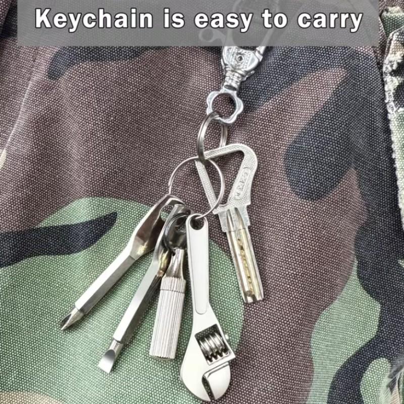 4-In-1 Pocket Mini Tool Set, Edc Portable Multi-Tool Kit, Compact Design for Daily Use & Emergency Preparedness, Durable Construction