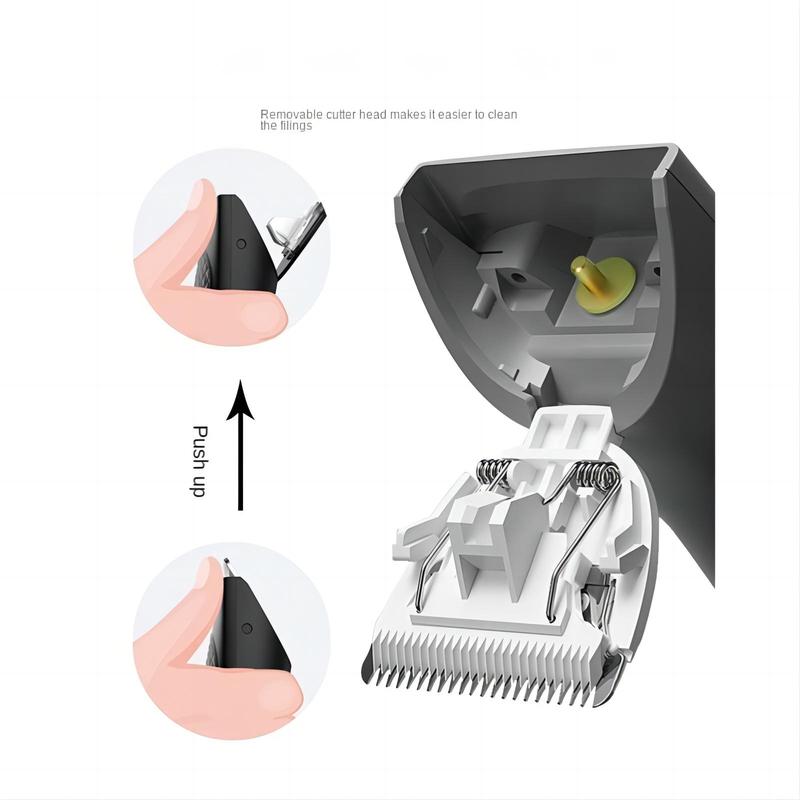 Electric Groin Hair Trimmer, Waterproof Wet/Dry Body Clippers, Standing Recharging Base Ultimate Male Body Hair Razor