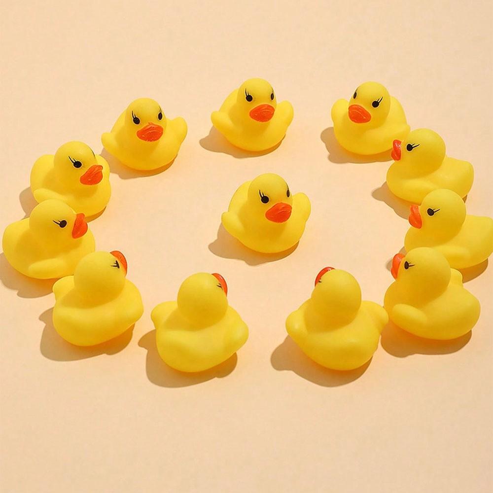 10 Rubber Ducks, Squeaky Duck Toys, Pool Party Decor, Birthday Gift, Home Decoration, Hawaiian Party Supplies, Store Souvenirs