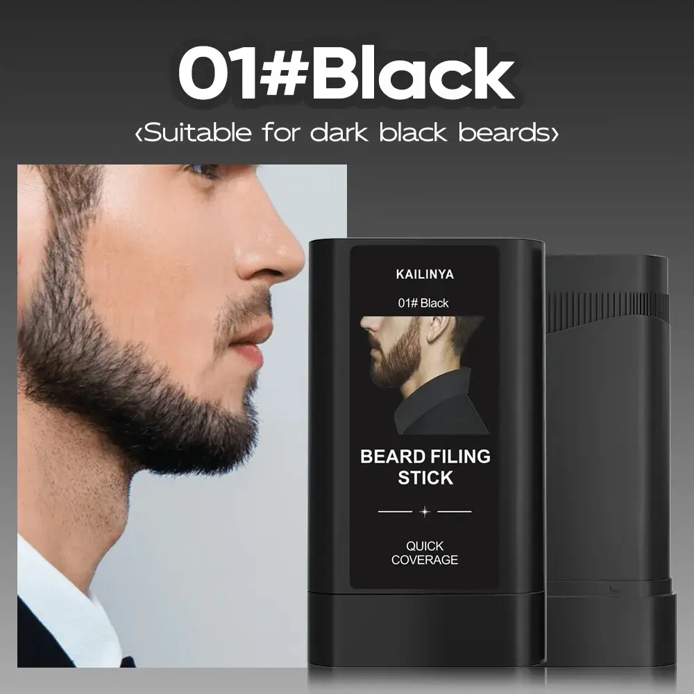 Men's Beard Dye Stick with Concealer - 20g Men's Care Makeup Essential, Moisturizing, Compact, Color Correction, Alcohol-Based, Fast Color Touch-Up, Mess-Free, Easy-to-Apply, Extra-Strength Cream for Neuropathy Relief, Moisture