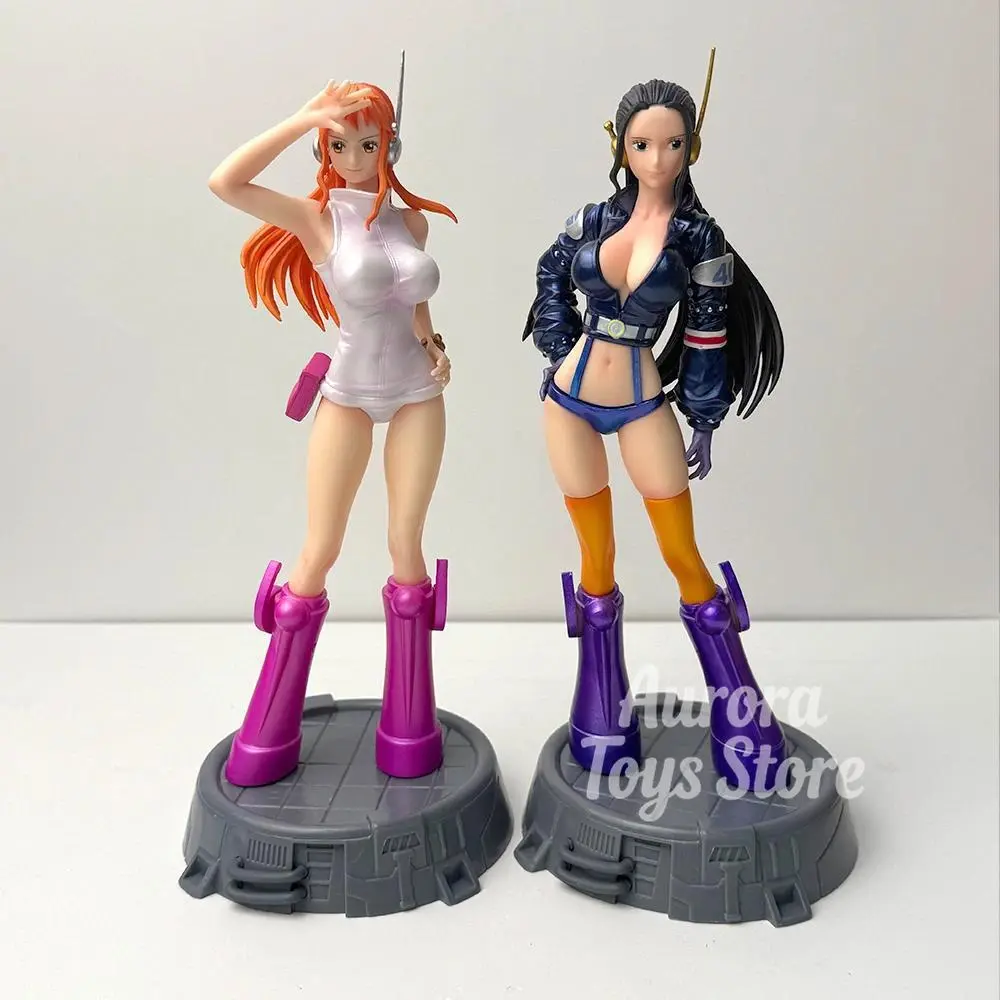26cm/10.24in Anime ONE PIECE Figure Robin Nami Action Figures Pvc Collection Model Toys for Gifts