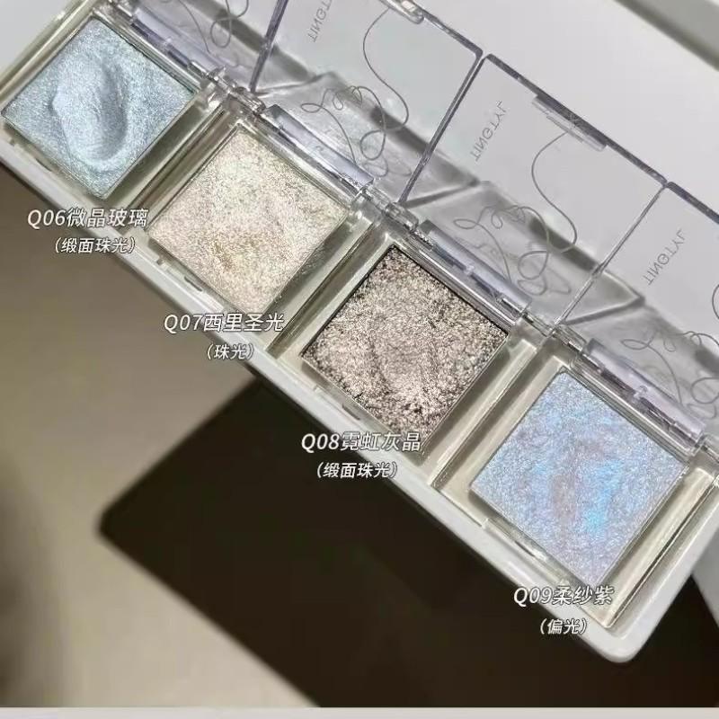 Single Color Portable Eyeshadow Matte Highlight Fine Glitter Shimmer Pearl Changeable Dragon Crystal Sparkle Shine, Cosmetic Makeup Essential