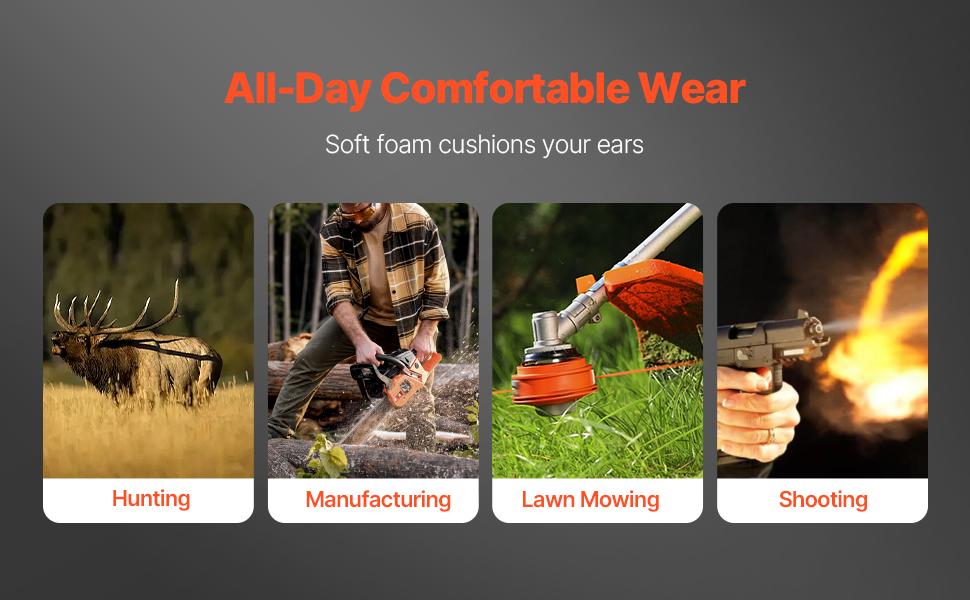 fathersdaygift VEVOR Safety Earmuffs, Electronic Ear Muffs with 5.1 Bluetooth Technology Ear Protector, Noise Reduction Headphone NRR23dB, Hearing Protection Earmuffs for Shooting, Manufacturing and Lawn Mowing fathersdaygift VEVOR Safety Earmuffs, Electronic Ear Muffs with 5.1 Bluetooth Technology Ear Protector, Noise Reduction Headphone NRR23dB, Hearing Protection Earmuffs for Shooting, Manufacturing and Lawn Mowing
